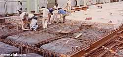 Heavy Load Resistant Concrete Floor at Fabtec Mitsubishi in Matamoros Tam.