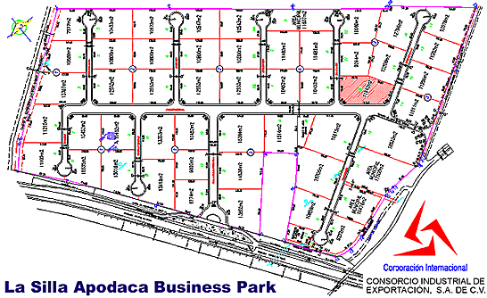 Layout Drawing  of La Silla Apodaca Business Park