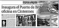 Port of Brownsville News Release