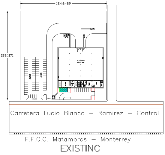 Layout Drawing of 54,250 sqft Spec Building in Ramirez, Tamaulipas